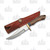 SZCO Supplies Brown Bone Hunter Fixed Blade Knife 4.25in Clip Point