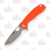 Honey Badger Small Orange Drop Point Flipper