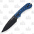 Bradford Guardian 3.5 Fixed Blade Knife Black and Blue G-10 3D