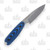 Bradford 3D Guardian Fixed Blade Knife M390 Sabre Black and Blue G10