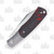Viper Hug Folding Bolstered Titanium-Dark Matter Red Carbon Fiber Scales 3.125In. Sheepsfoot. closed