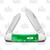 Case Brilliant Green Bone Canoe Folding Knife