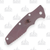 Hinderer Eklipse 3.5" Scale Textured Burgundy Micarta