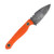 Wachtman Eddy 2 Fixed Blade Knife Black Stonewash/Orange G-10