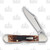 Case Brown Peachseed Jigged Bone Mini Copperlock Folding Knife