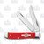 Case Smooth Red G-10 Mini Trapper Folding Knife