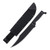 Cold Steel Bowie Machete Fixed Blade Black 12in Carbon Steel Blade
