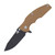 Hinderer Jurassic Brown G-10 Black Stonewash