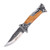 Black Hills Pakkawood Lockback Hunter Fixed Blade Knife