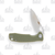 Honey Badger Knives Small Leaf Folding Knife Green FRN 2.81in Satin Blade