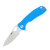 Honey Badger Small Leaf Folding Blue G-10-Polymer 2.81 In. Satin Blade
