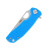 Honey Badger Small Leaf Folding Blue G-10-Polymer 2.81 In. Satin Blade