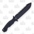 Halfbreed Large Survival Knife 6.89in Plain Teflon Black Modified Spear Point 2