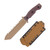 Halfbreed Large Survival Knife Dark Earth 6.89in Plain Teflon Dark Earth Tanto
