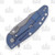 Hinderer Skinny Harpoon Spanto Red G-10 Blue Titanium XM1835SHSSBR