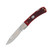 Browning Red Jigged Bone Lockback Folding Knife with Gift Tin