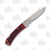 Browning Red Jigged Bone Lockback Folding Knife with Gift Tin