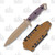 Halfbreed Medium Infantry Fixed Knife 6.49in Partially Serrated Burgundy G10