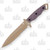 Halfbreed Medium Infantry Fixed Knife 6.49in Partially Serrated Burgundy G10 MIK01PSDE