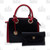 Fabigun Concealed Carry Purse Black Red Leather Combo