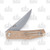 GiantMouse ACE Clyde Folding Knife Natural 3in Plain Stonewash Upswept Back Open 2