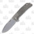 MKM Maximo Folding Knife 3.23in Plain Drop Point Green Micarta