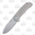 MKM Maximo Folding Knife 3.23in Plain Drop Point Sandblasted Titanium
