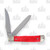 Rough Ryder Red Smooth Bone Assisted Trapper Folding Knife