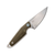 MKM Makro 1 Fixed Blade Green Canvas 2.87in Stonewash Drop Point