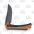 Frost 7" Assisted Opening Linerlock Folding Knife Black and Brown FRFC138BR