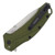 Kershaw Link Assisted Flipper Folding Knife Olive 3.25in Drop Point