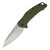 Kershaw Link Assisted Flipper Folding Knife Olive 3.25in Drop Point