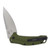 Kershaw Link Assisted Flipper Folding Knife Olive 3.25in Drop Point