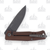 LionSteel Myto Folding Knife Brown Aluminum Black Stonewash