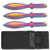 Perfect Point 3 Piece Throwing Knives Spectrum