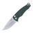 Medford Smooth Criminal Folding Knife Tumbled Green and Satin MK039STQTSCS