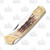 Frost Whitetail Cutlery Amber Jigged Bone Bear Claw Lockback FRWT072RMS