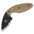 KA-BAR TDI Law Enforcement Fixed Blade Knife Black Blade Coyote Brown