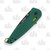 SOG Aegis AT Folding Knife Forest - Moss 3.13 Inch Plain Black Tanto Front Closed