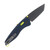 SOG Knives Aegis AT Folding Knife Indigo-Acid Yellow 3.13in Tanto Blade SOG11411441