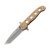 CRKT M16-14ZSF Desert Tan 3.99 Inch Part Serr Bead Blasted Tanto CRM1614ZSF