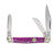 Rough Ryder Stockman Folding Knife Purple Sparkle RR2018