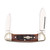 Rough Ryder Amber Jigged Bone Mini Canoe Folding Knife