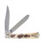 Rough Ryder Trapper Folding Knife Brown Appaloosa Bone RR1406