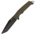 SOG Trident FX Fixed Blade OD Green 4.2in Plain TiNi Coated Tanto SOG17120357