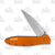 Kershaw Leek Assisted Folding Knife Orange 3in Plain Drop Point Blade