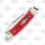 Rough Ryder Red Jigged Bone Mini Canoe