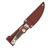 Bear & Son Small Hunter India Stag Bone 3 Inch Plain Satin Clip Point BR563