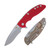 Hinderer XM-18 Red – Battle Bronze 3.5in Plain Stonewash Recurve