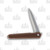 Rough Ryder Brown G-10 Folding Knife Satin Dagger Blade